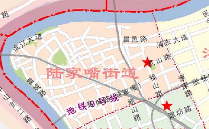 陆家嘴街道地图
